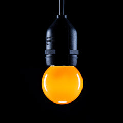 Lampe de balle de golf LED en polycarbonate Prolite 1 W, orange BC
