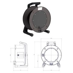 Schill Empty Cable Reel with Blank Plate GT450.SO