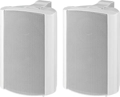 Monacor MKS-34/WS Paire d'enceintes Blanc 30 W 8 ohm Fixation murale