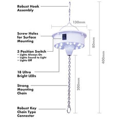 FXLAB Battery Mirrorball Motor White inc LED Light + 30cm Mirror Ball comes with Remote