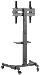 av:link Chariot TV compact réglable en hauteur avec étagère