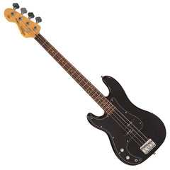 Vintage V40 Coaster Series Left Handed Bass Guitar - Gloss Black