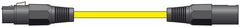 Chord 1,5 m professionelles, hochwertiges symmetrisches 3-Pin-XLR-Kabel (Gelb)