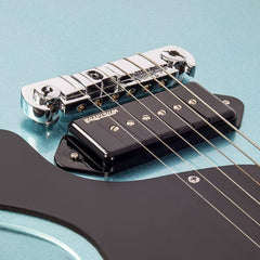 Vintage V120 Electric Guitar- Single Cut - Gun Hill Blue