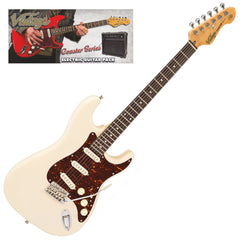 Vintage V60 Coaster Electric Guitar Pack - Vintage White