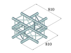 Alutruss Quadlock Tq390-Qqt41 4-Wege-Kreuzstück