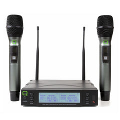 Q Audio QWM1960 Dual Handheld Wireless Microphone System CH38