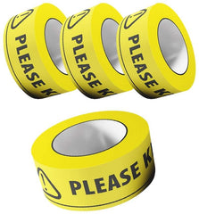 4x Social Distancing Floor Tape Yellow 50mm x 66M Hazard