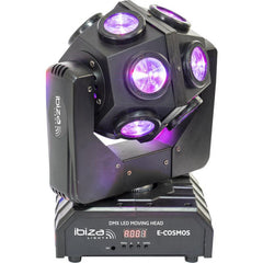 Ibiza Light E-Cosmos Retro LED DJ Lichteffekt Moving Head inkl. Flightcase Bundle