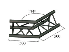 Alutruss Trilock S-Pac 23 2-Way Corner 135?noir