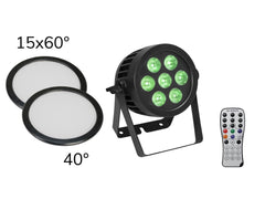 Eurolite Set Led Ip Par 7X9W Scl Spot + 2X Diffuser Cover (15X60? And 40?)