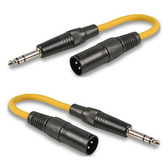 2x Pulse PLS00207 3Pin XLR auf 6,35mm Klinke Adapter (0,2m)