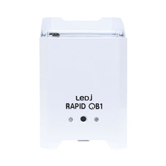 LEDJ Rapid QB1 Kabelloser LED-Uplighter (RGBW) in weißem Gehäuse