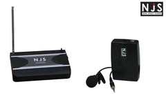 NJS 174.1 MHz VHF Tie Clip Radio Microphone System