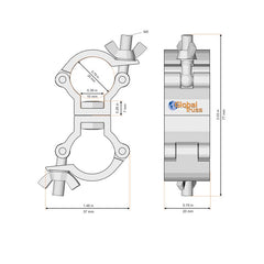 Global Truss F14 Swivel Coupler (F14TAD)