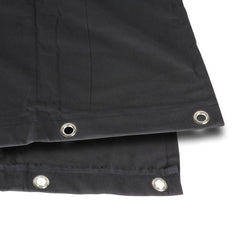 Adam Hall 0152 X 64 Blackout cloth B1 black with burnished Grommets hemmed 6x 4m