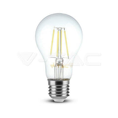 V-Tac LED A60 Filament Bulb 4W Daylight White 4000K