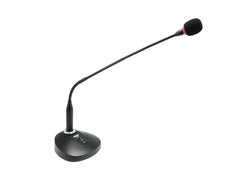 Omnitronic MIC SHC-2 Gooseneck Microphone Lectern Pulpit Desktop Switchable Base PA