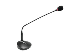 Omnitronic MIC SHC-2 Microphone à col de cygne pupitre de bureau Base commutable PA