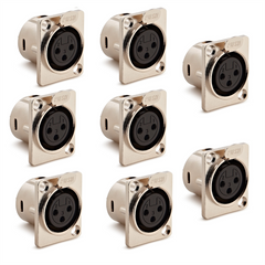 8x Roar XLR Chassis connector XLR003 3 Pin Female