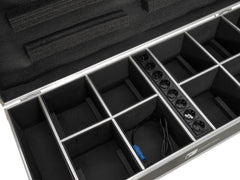 Roadinger Flightcase 8X Akku Up-4 Quickdmx mit Ladefunktion