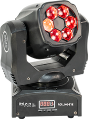 Ibiza Light Rolling Eye LED Wash Effect Moving Head 6 x 12W
