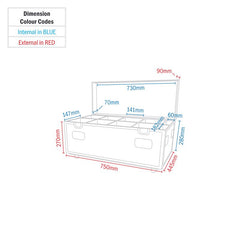 LEDJ Rapid QB1 Professional Charging Flightcase