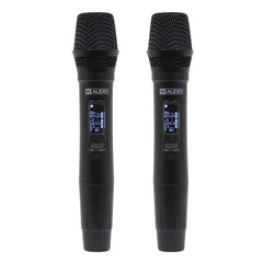 W Audio DM 800H Twin Handheld UHF Radio Microphone Wireless CH70