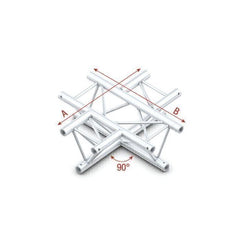 Milos 90� Ferme Pro-30 Triangle P horizontale à 4 voies