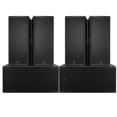 4x RCF NX985-A Active Speaker + 2x SUB8008-AS Dual 18" subwoofer 8600W PA Stack