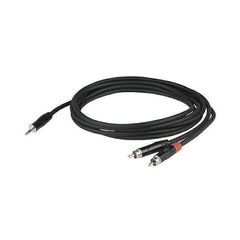 DAP Audio FLX30 Stereo 3,5 mm Mini-Klinkenstecker versenkt auf 2 x Phono-Cinch-Stecker 6 m