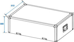 Roadinger Flightcase 2X Pas-215