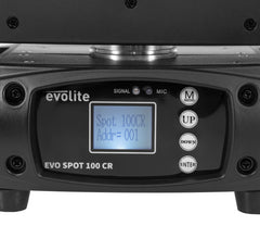 Evolite 2x Spot LED 100 Moving Head Pair including Flightcase
