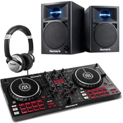 Numark Mixtrack Pro FX DJ-Controller inkl. Lautsprecher und Kopfhörer-Paket