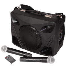 Ibiza PORT85UHF-BT PORTABLE PA SYSTEM USB MP3/SD 2x UHF MIC & BLUETOOTH