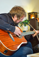 Chord Sundown Electro-Acoustic Western Guitar Dark Zebrano