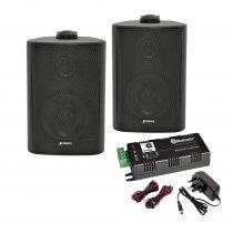Adastra BC3B 2 Way Speakers HIFI Sound System 30w inc Bluetooth Amplifier/Leads