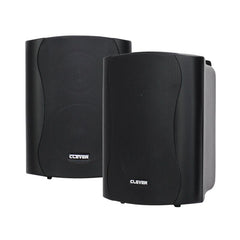 Clever Acoustics WPS 35T Schwarze wetterfeste 100-V-Lautsprecher (Paar)