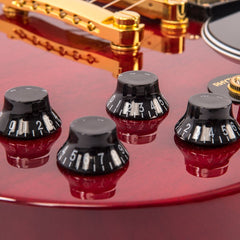 Vintage Vs6 3 Pick Up Guitar - Gold Hardware - Cherry Red