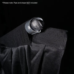 LEDJ 3 x 1.2m Black Pipe and Drape Curtain