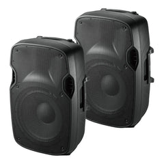 2x Ibiza Sound Passive 8" Speaker 200W Sound System PA DJ Disco