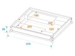 Roadinger Flightcase Trm-202 Rotationsmischer Mk1 und Mk2