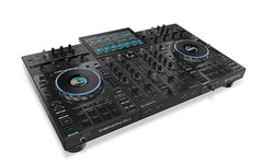 Denon DJ PRIME 4+ Standalone-DJ-Controller und Mixer mit 4 Decks, Wi-Fi-Musik-Streaming, Drop-Sampler, 10,1-Zoll-Touchscreen, Lichtsteuerung, interner FX *B-Ware