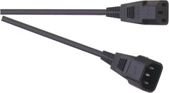 Eagle 3 Pin IEC Line Plug to IEC Line Socket Extension Lead 10A 2M Length