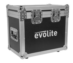 Evolite 2x Spot LED 100 Moving Head Pair including Flightcase