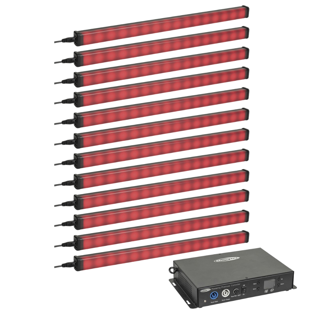 12x Showtec Pixel Tube 16 LED Tubes with Controller – Simply Sound and ...