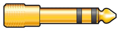 qtx-Adapter 6,3 mm Stereo-Klinkenstecker – 3,5 mm Stereo