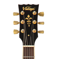 Vintage V100 Proshop Unique Guitar - Emerald Green Icon With Bigsby