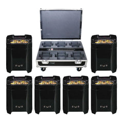 ADJ Element QA LED Battery Wireless Uplighter 6 x 5W RGBA DJ Uplighting Package