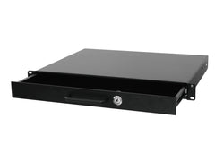 Thor Rack Mountable Drawer 1U, Lockable - Black